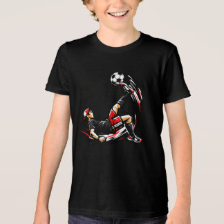 Triblenda Camiseta patada en bicicleta de fútbol para niños 