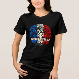 Triblenda Camiseta Patriótica Con Raíces En Francia