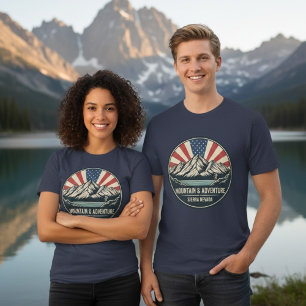 Triblenda Camiseta Patriótica de Aventura Sierra Nevada para