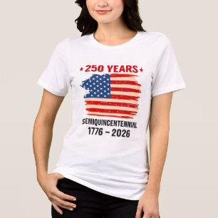 Triblenda Camiseta Patriótica del 250 Aniversario de EE. UU.