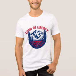 Triblenda Camiseta Patriótica Montañosa Tierra De Libertad