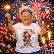Camiseta Patriótica para Abuela 4 de Julio