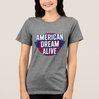 Triblenda Camiseta Patriótica USA Sueño Americano Vivo