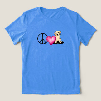 Triblenda Camiseta Paz Amor Golden Retrievers
