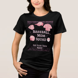 Triblenda Camiseta personalizable del equipo de mamá de béis