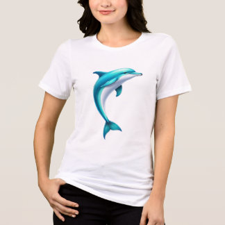 Triblenda Camiseta Personalizada Ballena Azul Blanca