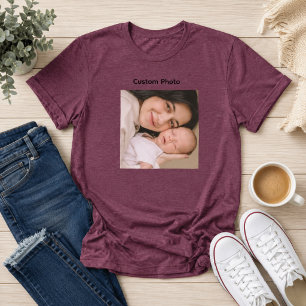 Triblenda Camiseta Personalizada con Foto Regalo de Memoria