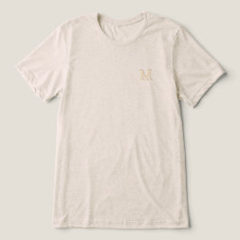 Triblenda Camiseta personalizada con inicial