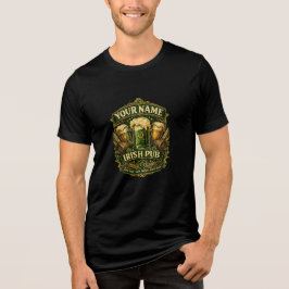 Triblenda Camiseta Personalizada con Nombre de Pub Irlandés