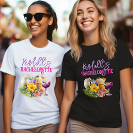Triblenda Camiseta personalizada de bebidas tropicales para 