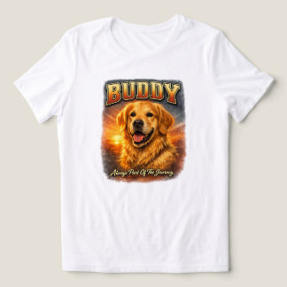 Triblenda Camiseta personalizada de Golden Retriever estilo