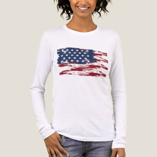 Triblenda Camiseta personalizada de la bandera de EE. UU.