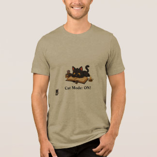Triblenda Camiseta Personalizada Gato Negro Amante de Libros