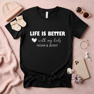 Triblenda Camiseta Personalizada La Vida Es Mejor con el Nom