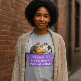 Triblenda Camiseta personalizada para amantes de gatos / Hog