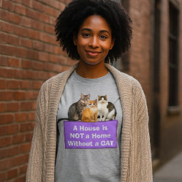 Triblenda Camiseta personalizada para amantes de gatos / Hog
