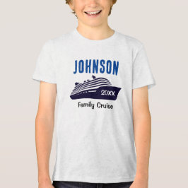 Triblenda Camiseta personalizada para niños barco de crucero