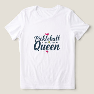 Triblenda Camiseta Pickleball Queen 👑🏓 Camiseta Divertid
