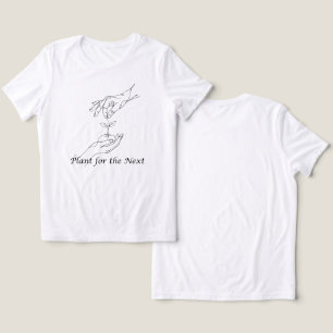 Triblenda Camiseta   Planta para el próximo - Arte minimalis