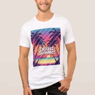 Triblenda camiseta Playa de estilo retro de verano intermina