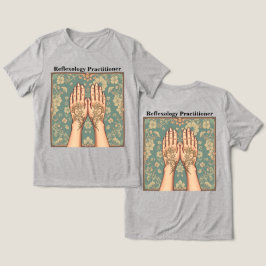 Triblenda Camiseta profesional de la reflexología gris de la