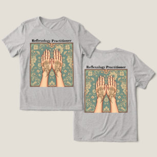Triblenda Camiseta profesional de la reflexología gris de la