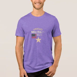 Triblenda Camiseta Proud Military Family Bella+Canvas