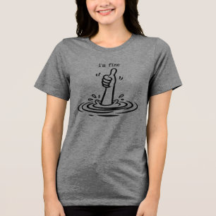 Triblenda Camiseta Pulgar Arriba Hundimiento Divertida Sarcá