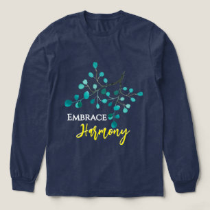 Triblenda Camiseta Ramas Abstractas Abraza la Armonía