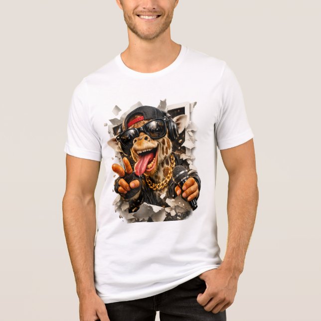 Triblenda Camiseta Rap Giraffe Breakout (Anverso)