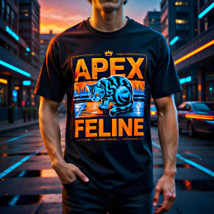 Triblenda Camiseta Regalo para Amante de Gatos Apex Felino M