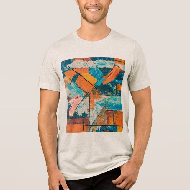 Triblenda Camiseta - Resonancias geométricas (Anverso)