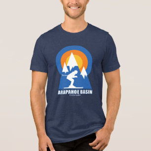 Triblenda Camiseta Retro Arapahoe Ski Sunset