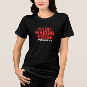 Triblenda Camiseta Retro Art Rock 'Stop Making Sense'