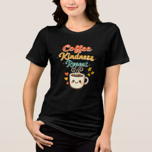 Triblenda Camiseta Retro de Café Amable Repetir Lindo Amante