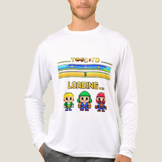 Triblenda Camiseta Retro de Carga de Juego de Píxel – Person