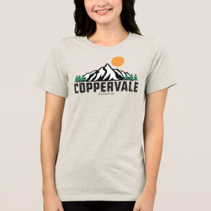 Triblenda Camiseta Retro de Coppervale Ski Sunset