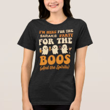 Camiseta Retro de Halloween de Fantasmas | Aquí po