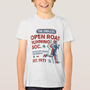 Triblenda Camiseta Retro del Club de Corredores de la Carret