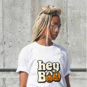 Triblenda Camiseta Retro Groovy de Halloween para Mujeres   
