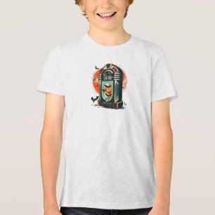 Triblenda Camiseta Retro Halloween Jukebox