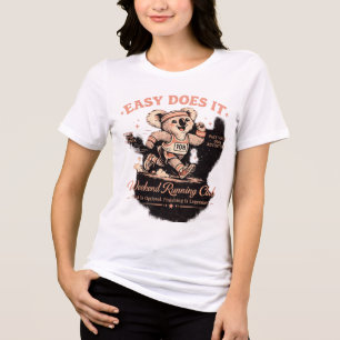 Triblenda Camiseta Retro Koala del Club de Corredores de Fin