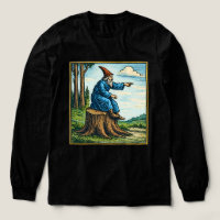 Camiseta Retro Medieval Fantasía de Jinete de Cara