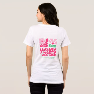 Triblenda Camiseta Retro Rosa Floral "Bloom"
