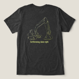 Triblenda Camiseta Retroexcavadora Operador de Equipo Pesado