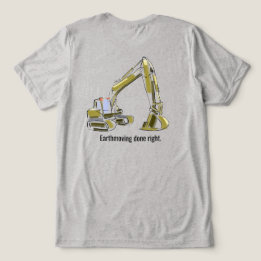 Triblenda Camiseta Retroexcavadora Operador de Equipo Pesado