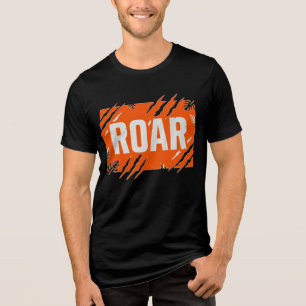 Triblenda Camiseta ROAR Wild Adventure con tipografía negrit