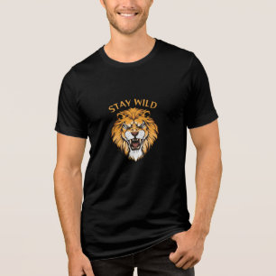 Triblenda Camiseta Roaring Lion Wild Spirit para Hombres