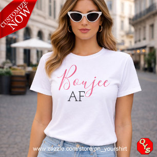 Triblenda Camiseta rosa Boujee AF