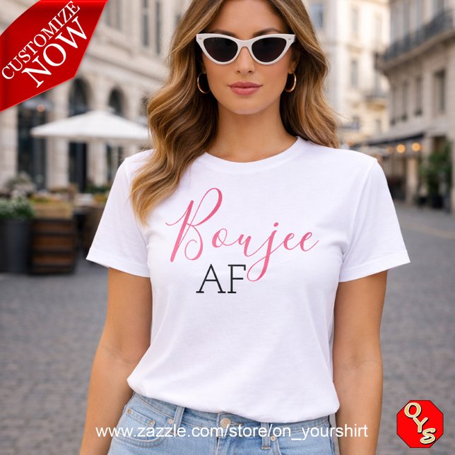 Triblenda Camiseta rosa Boujee AF (Subido por el creador)